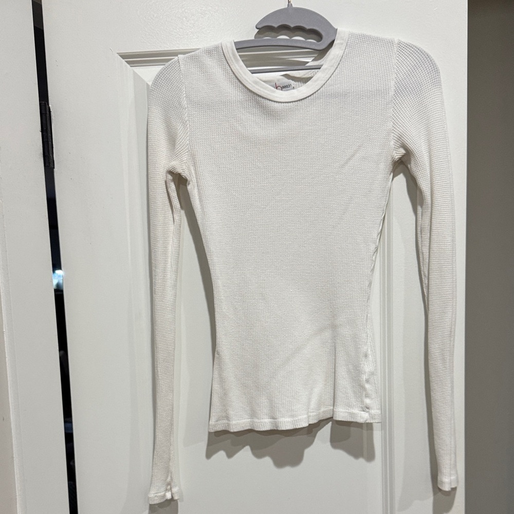 Rebecca Beeson Cream Long Sleeve Top